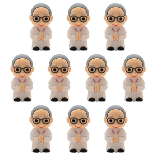 Mini Pope Leo XIV Figurine | Pocket-Sized Catholic Faith Icon for Home Office or Desk | 2 Tall Mini Statue | Great Gift for Confirmation (10)