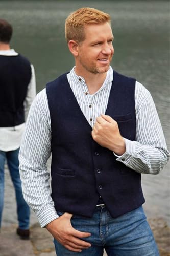 Inch Wool Tweed Waistcoat for Men Lined with 100% Cotton2