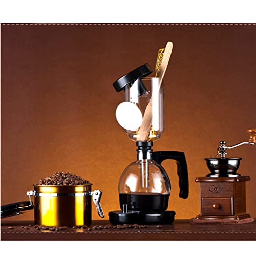 LXX Siphon-Vakuum-Kaffeemaschine Glas elektrischer Siphon-Knopf-Knopf-Betrieb Warmhaltefunktion 500 W 360 ml Manueller… – Bild 8