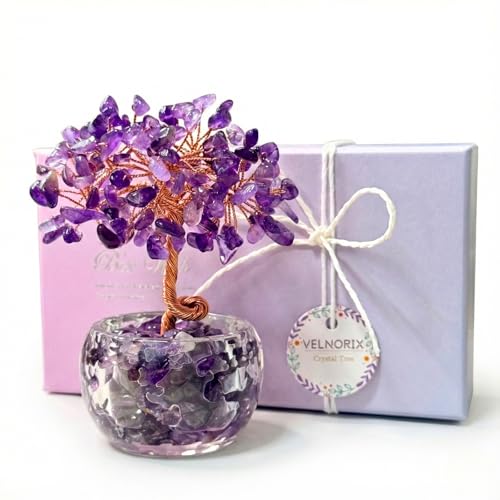 VELNORIX Amethyst Crystal Tree of Life...