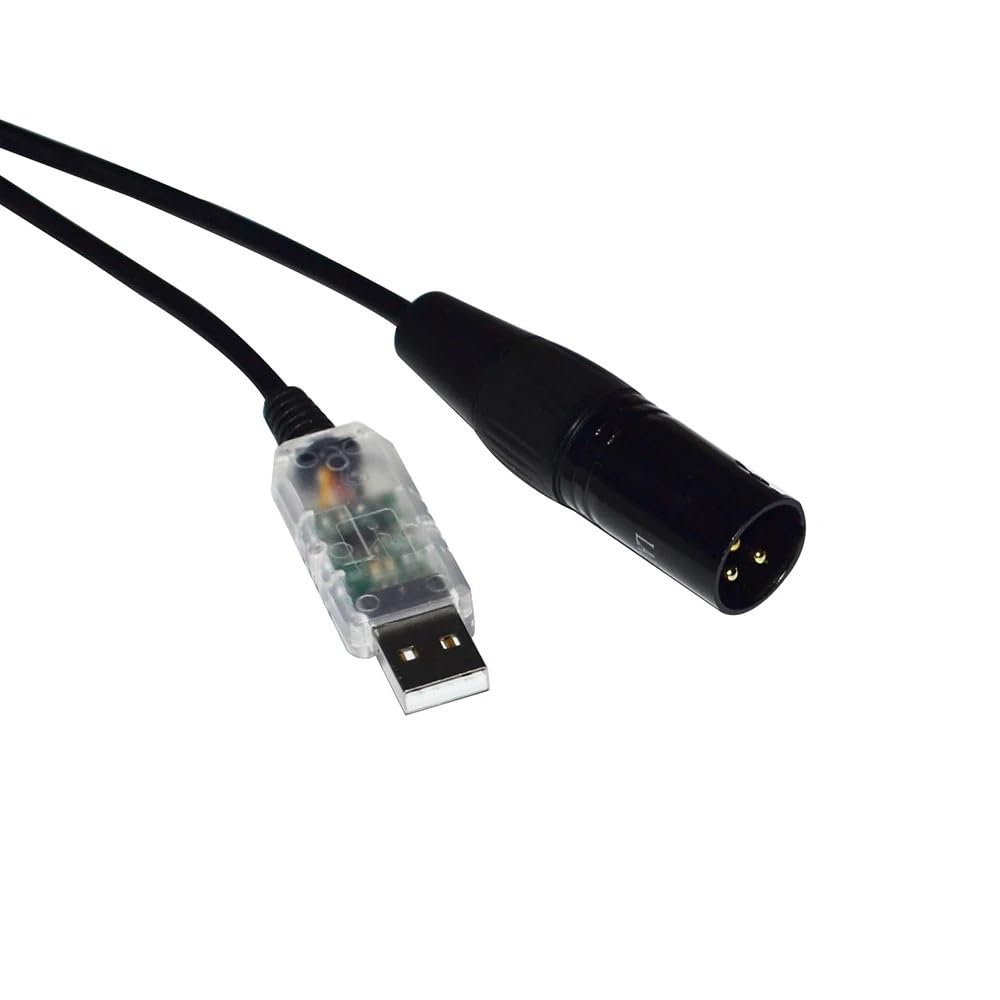 FTDI FT232RL - Adaptador USB a XLR macho de 3 pines RS485 para dispositivos de procesamiento de audio MARANI DPA-A DPA240P DPA260P (8 m, color C)