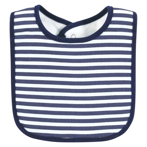 Image of Hudson Baby Infant Boy Cotton Bibs, Pizza Slice Of Heaven, One Size
