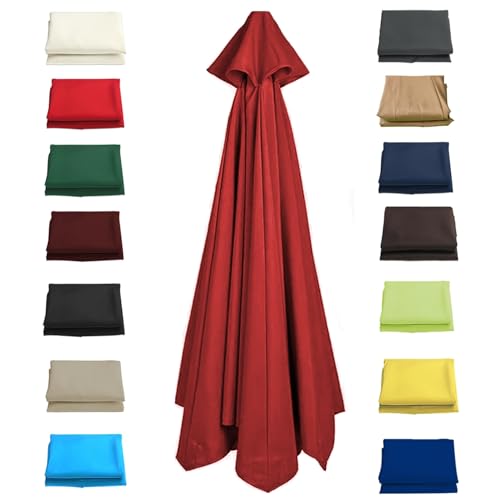 Rechange Toile De Parasol De Jardin 6/8 Baleines Auvent De Remplacement Pour Parasol Tissu De...