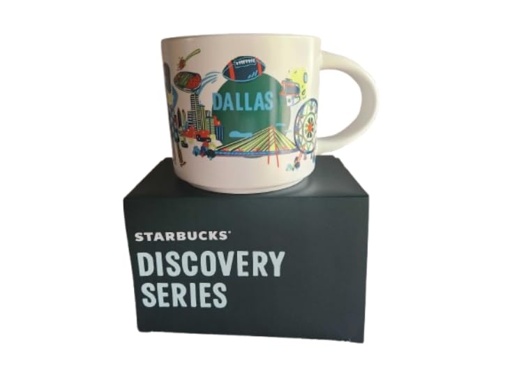 Starbucks taza cerámica Dallas 14 oz edición colección miniatura 1