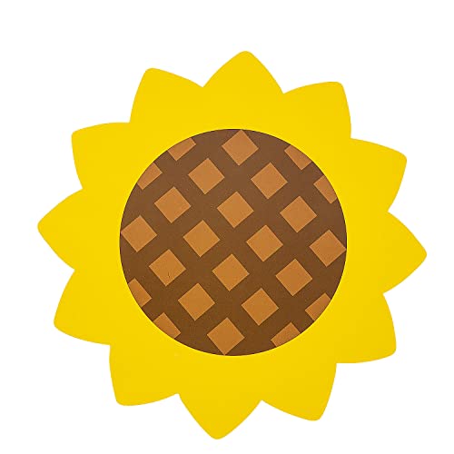 Platos decorativos de girasol 12 pulg. x 25 piezas miniatura 1