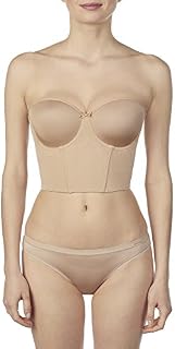 Le Mystere Women's Soiree Short Line Bustier Bra, Natural, 34 D