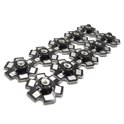 Image of 10pcs High Power 3W Infrared LED Chip 90 Degree IR 940nm 400mA 500mA DC 1.4V-1.6V 3Watt SMD COB with 20mm Board DIY