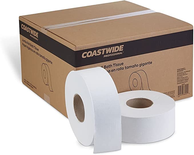 1000474 2-Ply Jumbo Toilet Paper 1000 ft./RL, 12 RL/CT