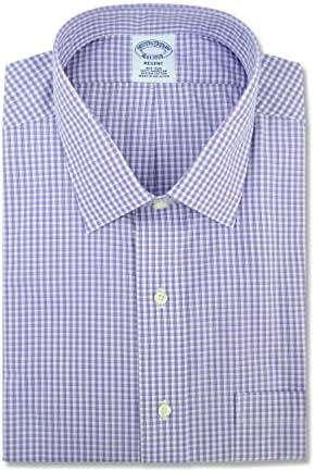 Non Iron Dress Shirt Mixed Plaid 