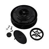 Wind Driven Van Vent Spinning Roof Fan Low Profile Air Rotary Compatible For Vans Buses Dog Vans Horse Boxes Ambulances 4x4s Boats(Black)