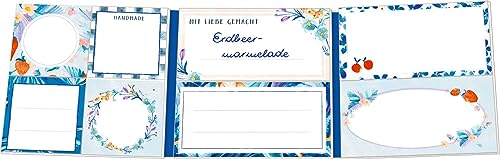 Etikettenbüchlein: Einmach-Etiketten für Gläser und Flaschen - All about blue