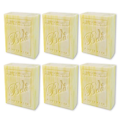 Bela Bath & Beauty, Patchouli With Essential Oil, Triple Milled Moisturizing Soap Bars, No Harsh Ingredients, 3.3 Oz Each - 6 Pack #TOP5
