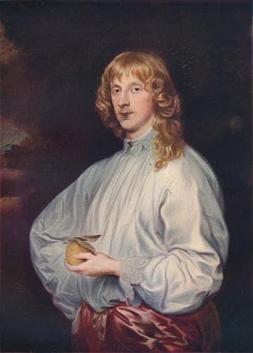 Tableau Van Dyck Stuart de Richmond Toile Salon Élégant 60x90