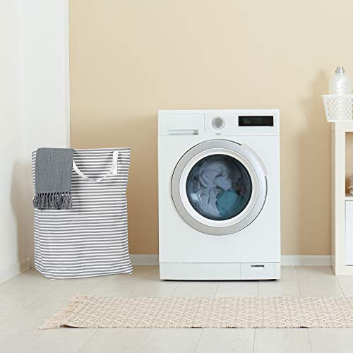 3 Pieces 72 L Large Storage Basket Kids Girls Baby Laundry Hamper Collapsible Clothes Toy Baskets With Handles For Dorm Nursery Home (Stripe, Curve, Star) #TOP5