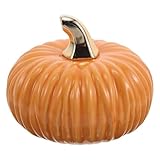 Décoration facile : ces petites citrouilles décoratives en céramique sont parfaites pour mettre en valeur étagères, bureaux ou centres de table, et s'harmonisent avec les styles d'intérieur. décoration citrouille artificielle, décoration de table automnale