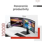 Samsung 49” Business Curved Ultrawide Dual QHD Computer Monitor, USB-C, DisplayPort, HDMI, 120Hz, VESA DisplayHDR 400, Built-in Speakers, Height Adjustable Stand, Eye Care, LS49C954UANXZA, 2024 - Image 3