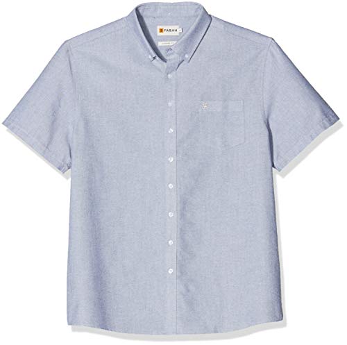 Farah Classic Drayton Camicia Business, Blu (Blu Navy), XL Uomo