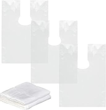 100 PCS Hairdressing Cape 35.5''x51.2'' Disposable Barber Hair Cutting Aprons Shampoo Cape Transparent Waterproof Barber Haircut Gowns