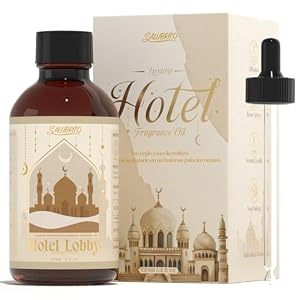 SALUBRITO Hotel Lobby Ätherische Öle 120ml, Luxus Hotel Duftöl für Diffuser, Luxuriöser Hotel-Duft, Gemischt mit Zitrone, Sandelholz, Zeder, Aromatherapie Duftöle Geschenk für Frauen