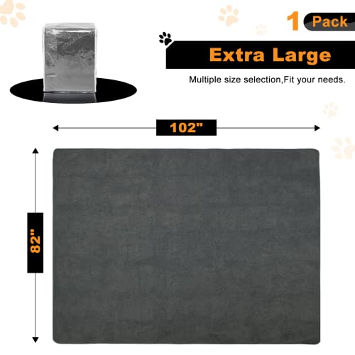 Image of Dog Pee Pad Washable 82x102 Extra Large,Absorb Reusable Whelping Pads, Non-Slip Puppy Training Pads, Waterproof Floor Mat for Potty Training, Playpen,Incontinence,Housebreaking,Bed