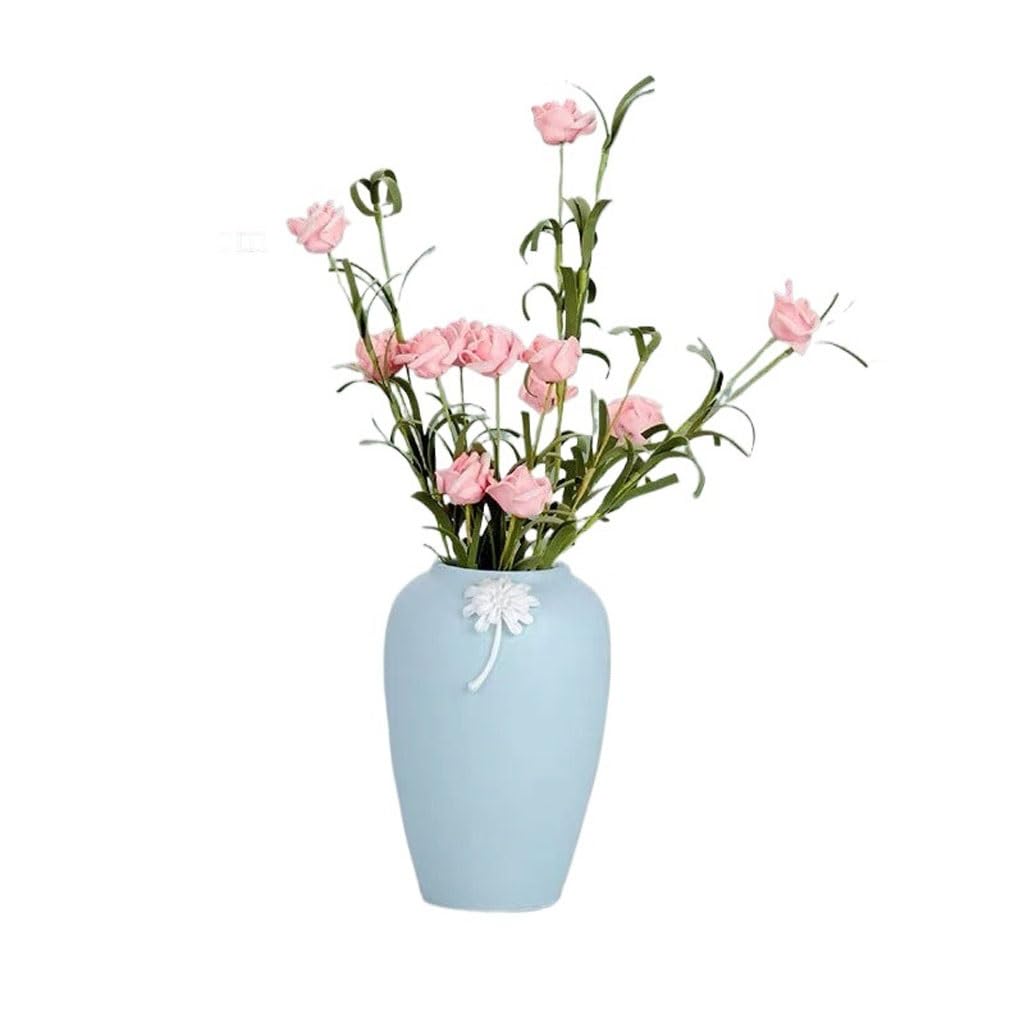 EINES Nordic Handmade Vase Ceramic Ornaments Creative Home Flower Arrangement Container Small(C)
