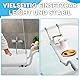 Badewannensitz, Badewannenbretter Senioren, rutschfest Sitzbrett Ausziehbare 72-82cm Badewannenablage, Sitzbrett für Badewanne, 120 KG Tragkraft Badezimmerstuhl Badezimmer Badebrett