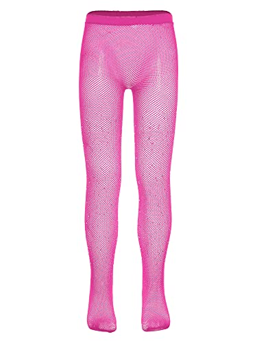 Hularka Kids Girls Glitter Rhinestone Fishnet Mesh Stockings Pantyhose Tights Sport Dance Pants Yoga Gym Leggings