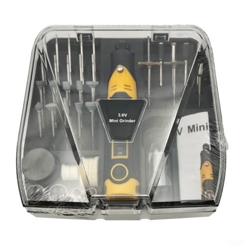 CYRENT Juego de herramientas giratorias para impresión 3D con velocidad ajustable 12000-17000 RPM 57 accesorios tipo C recargable mini amoladora