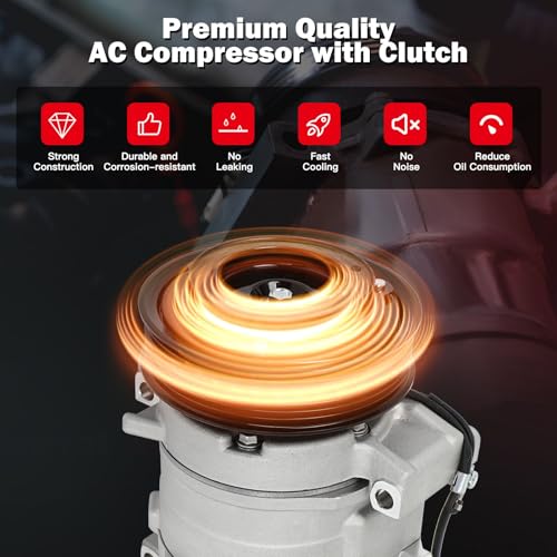 Image of CCIYU AC Compressor w /Clutch for Honda Element 2.4L 2003-2011