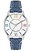Bisley Fashion Analog Watch for Women Colorful Roman Numerals Dial Blue Denim Leather Watch Waterproof