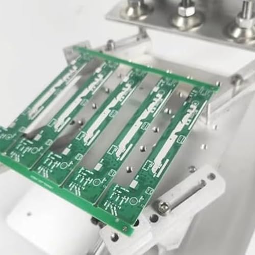 Mesa de impresión de pasta de soldadura de malla de acero, estación de impresión de pantalla de 150 mm con diseño ajustable y espacio de agujeros de 15 mm para electrónica DIY y reparación