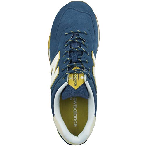 Image of New Balance Men's 574 V2 Sneaker, Nb Dark Blue /Bone, 8.5