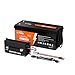 Litime 12V 200Ah Plus LiFePO4 Battery with 14.6V 40A Lithium Battery Charger, Max 15000+ Deep Cycles, Perfect for RV, Van, Solar, Marine, Off-Grid