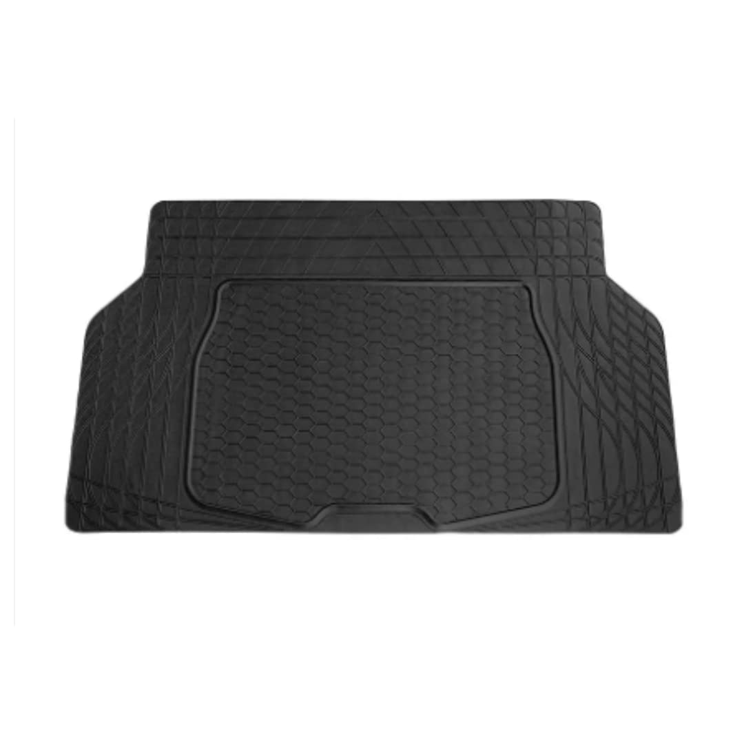 Suzec 3039S - Universal Dustproof, Waterproof, Foldable, Trimmable Antiskid Car Dicky, Trunk, Boot Mat for All Cars (Size: Small, Colour: Black) | Polyvinyl Chloride