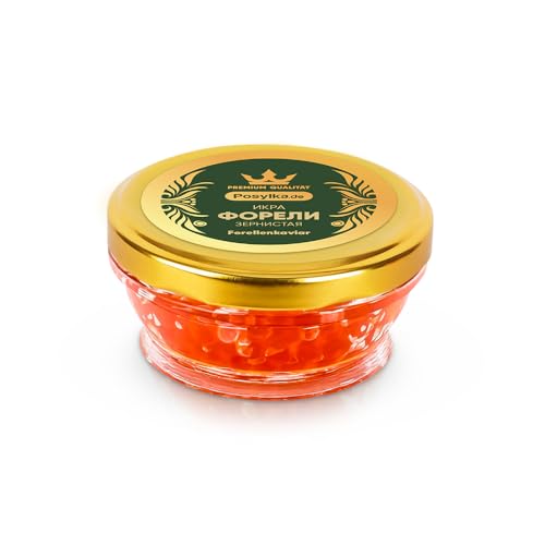 Rotkaviar Forellenkaviar 100 g, Lachskaviar, Roter Kaviar икра форели caviar Glas (100, Gramm) (Forellenkaviar)