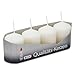 Produktbild OLShop AG 3er Pack Stumpenkerzen weiß, ca. 40 x 60 mm (3 x 4 Stück) Kerze Kaminkerze Laternenkerze Dekoration