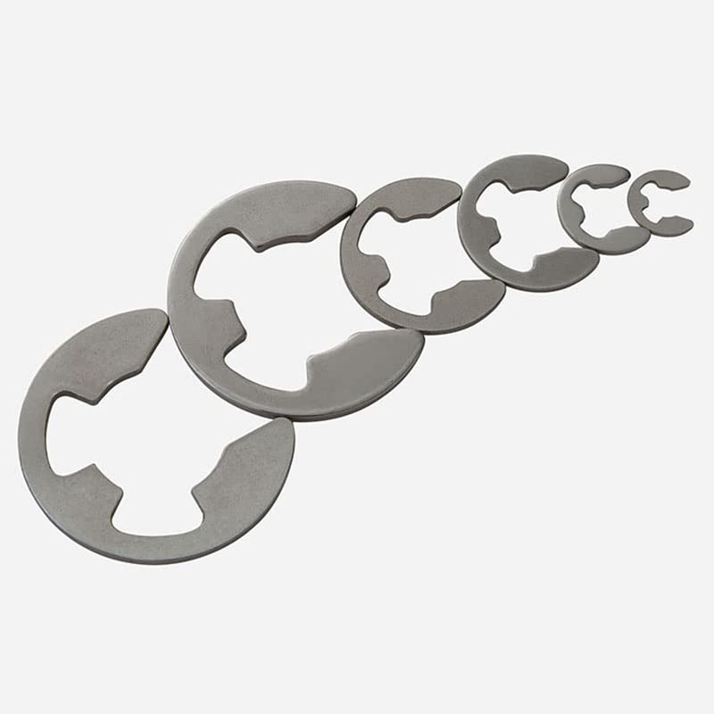 E-Shaped Clamp Ring A2 Stainless Steel Clamp Shaft Fastener Retaining Ring Washer M1.5 M2.5 M3.5 M4 M5-M5 - (Inner Diameter: M7, Number of Pcs: 10Pcs)