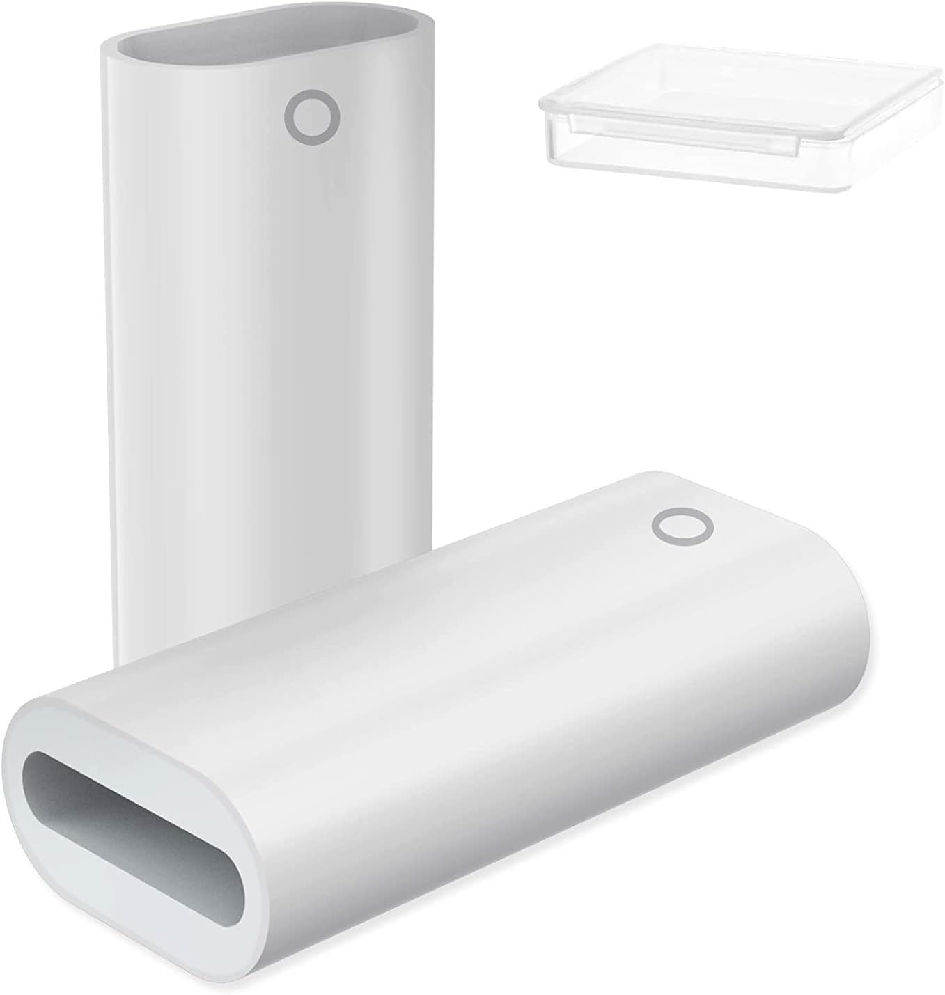 flintronic 2 Pcs Charging Adapter Connector Compatible with Apple Pencil 1st Generation, Female to Female Compatible with iPad Pro 12.9" 10.5" 9.7" iPad Air 3rd Generation, etc.