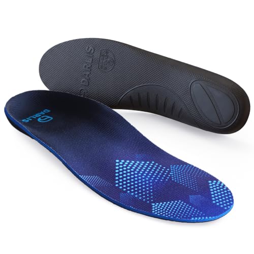 Image of DARLIS Heavy Duty Support Pain Relief Insoles, 220+ lbs Plantar Fasciitis Arch Support Inserts for High Arch, Flat Feet, Heel Pain, Orthopedic Work Boot Insoles Men Women, Shock Absorb in Every Step