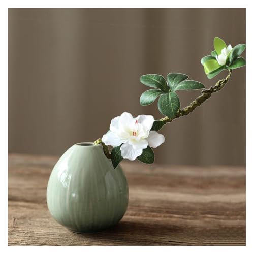 Jarrones de flores de cerámica decoración sencilla hogar jarrón pequeño mini 9cm 7