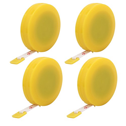 Cinta métrica retráctil plástica 1.5m 4 piezas miniatura 1