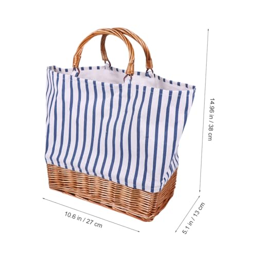 Cabas bleu en toile léger pour ranger vos paquets - 2