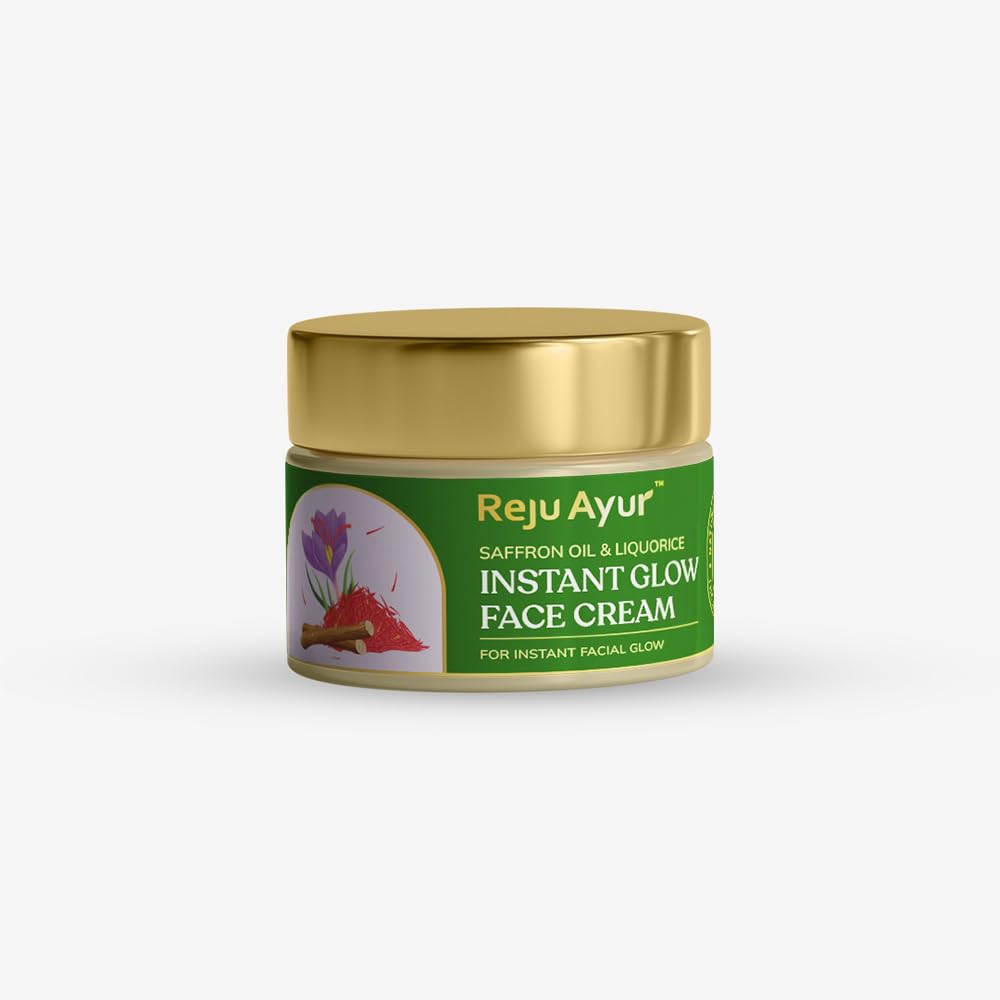 REJU AYUR Instant Glow Face Cream | All Skin Type With Saffron Oil