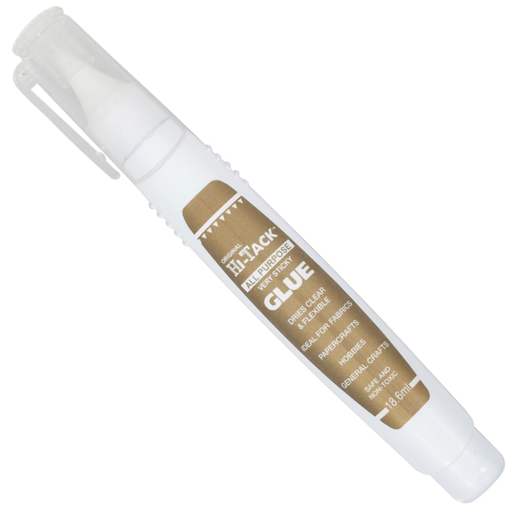 Crafty Capers Clear Hi-Tack Glue Pen | All Purpose Very Sticky Glue | 18.6Ml