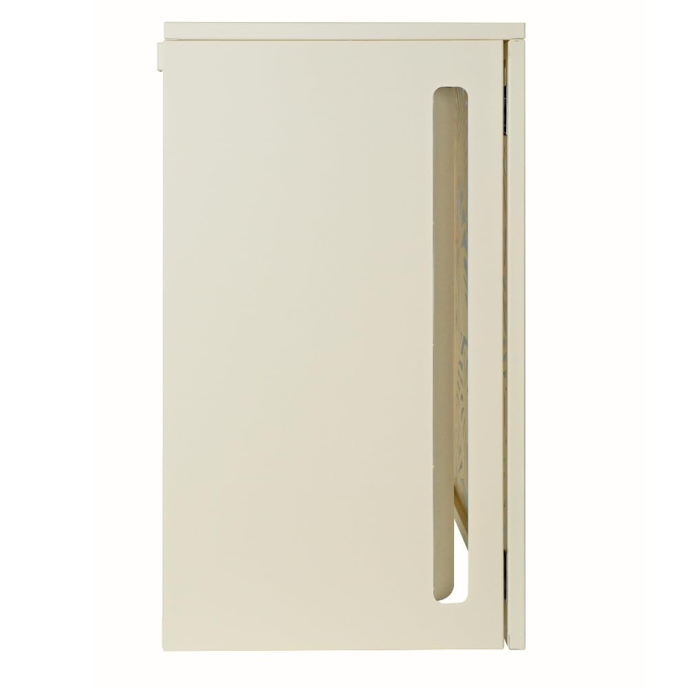 TERRE JARDIN Cache Climatiseur Exterieur 105x90x66,5 - Pompe a Chaleur Extérieur Métal - Kit Fixation Inclus - Cache Clim, Anti Intempéries, Protection, Réduction Bruit - Unité - Crème - 4