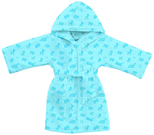 Gabel Paw Patrol Albornoz de Rizo, 100% algodón, Azul Claro