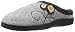 ACORN Women's Dara Slipper, Light Grey Button, Large/8-9 M US
