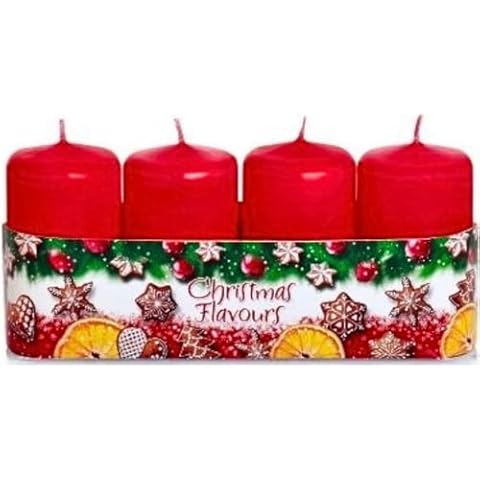 Lot de 4 bougies piliers Dekohelden24 Cover