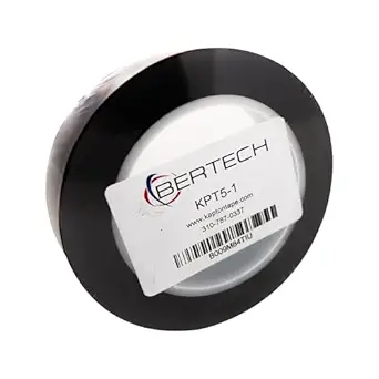 Bertech-KPT5-1 Kapton Tape, 5 Mil Thick, 1 Inch Wide x 36 Yards Long, Kapton Film with Silicone Adhesive, 3 Inch Core, RoHS and REACH Compliant