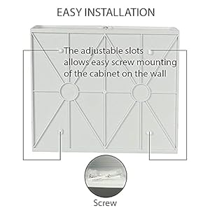 Regalo Plastic Bathroom Cabinet (Medium, Grey) Regalo Plastic Bathroom Cabinet (Medium, Grey)